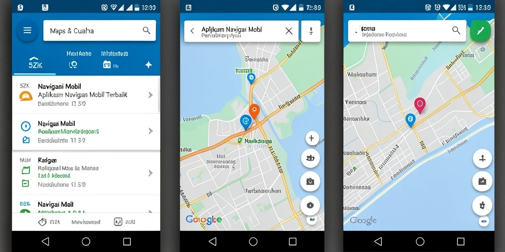 Antarmuka aplikasi 5ZK menampilkan fungsi navigasi mobil yang intuitif.