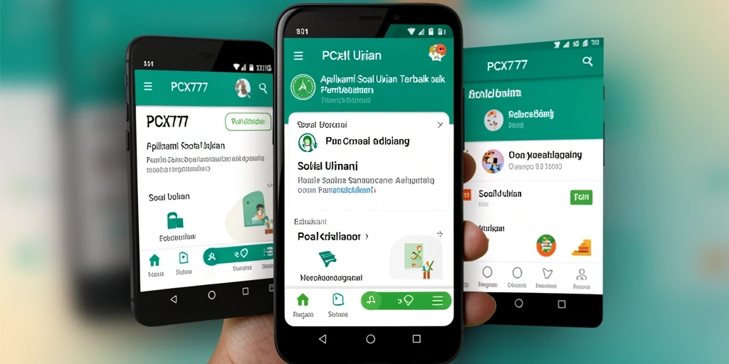 Tampilan antarmuka aplikasi PCX777 yang intuitif dan menarik.