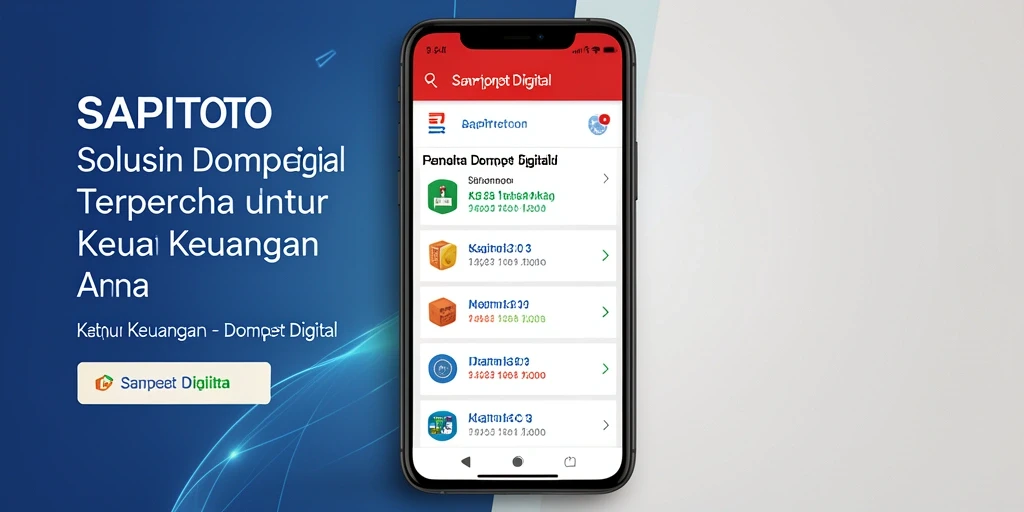 Tampilan antarmuka utama aplikasi SAPITOTO yang user-friendly.