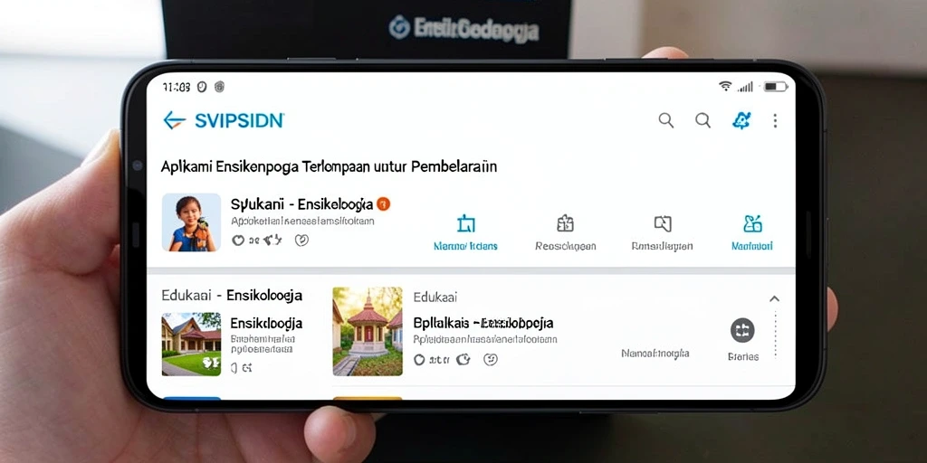 Antarmuka user-friendly aplikasi Ensiklopedia SVIPSIDN.